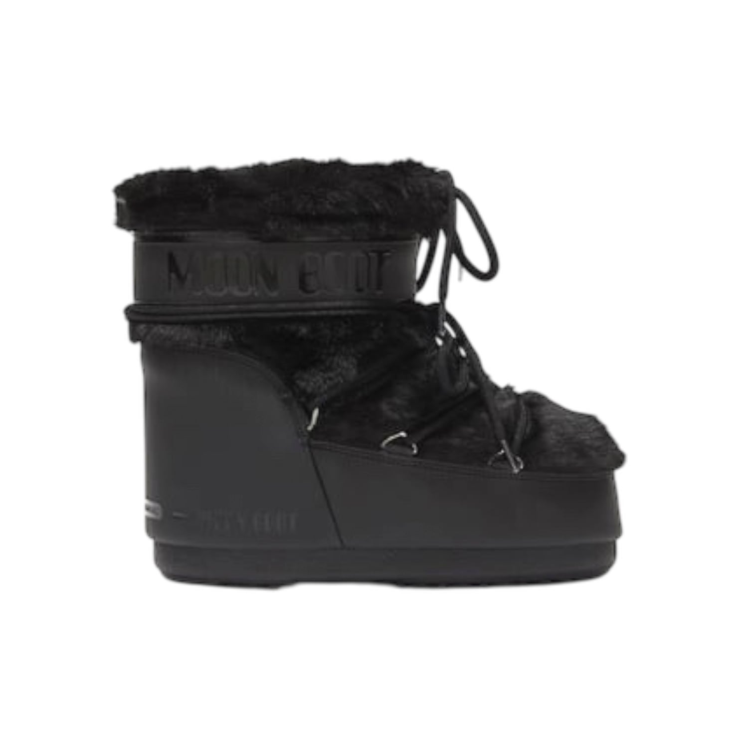  Moon Boot 80d1409390-n001 Moon Boot Icon Low Faux Fur Kadın Siyah Kar Botu