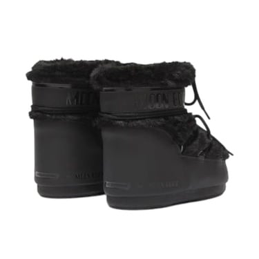  Moon Boot 80d1409390-n001 Moon Boot Icon Low Faux Fur Kadın Siyah Kar Botu