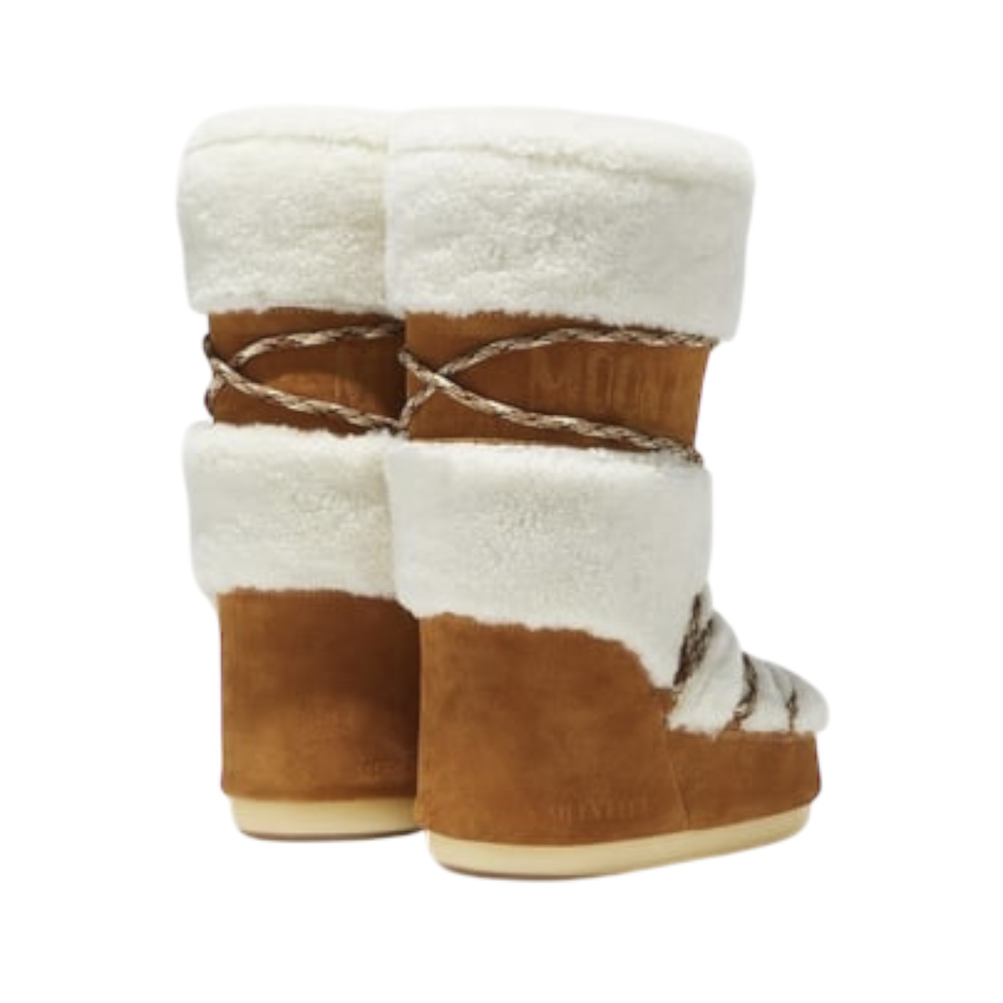 Moon Boot Moon Boot Shearling Kadın Kahverengi Kar Botu