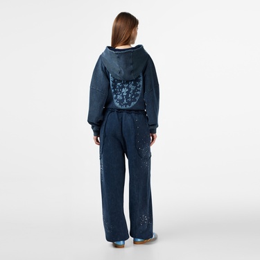  Les Benjamins Regular Fit Kadın Lacivert Eşofman Altı