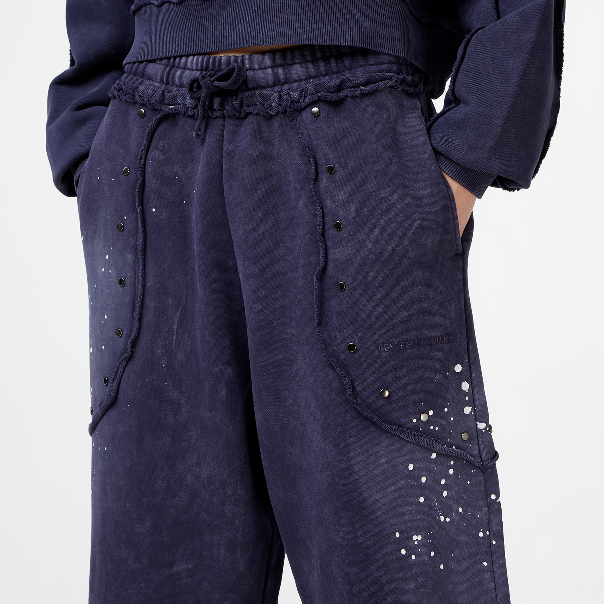 Les Benjamins Regular Fit Kadın Mor Eşofman Altı