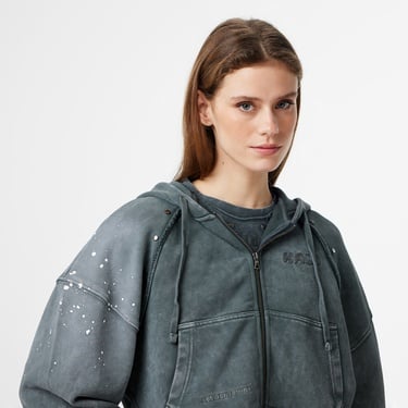  Les Benjamins Regular Fit Kadın Gri Sweatshirt