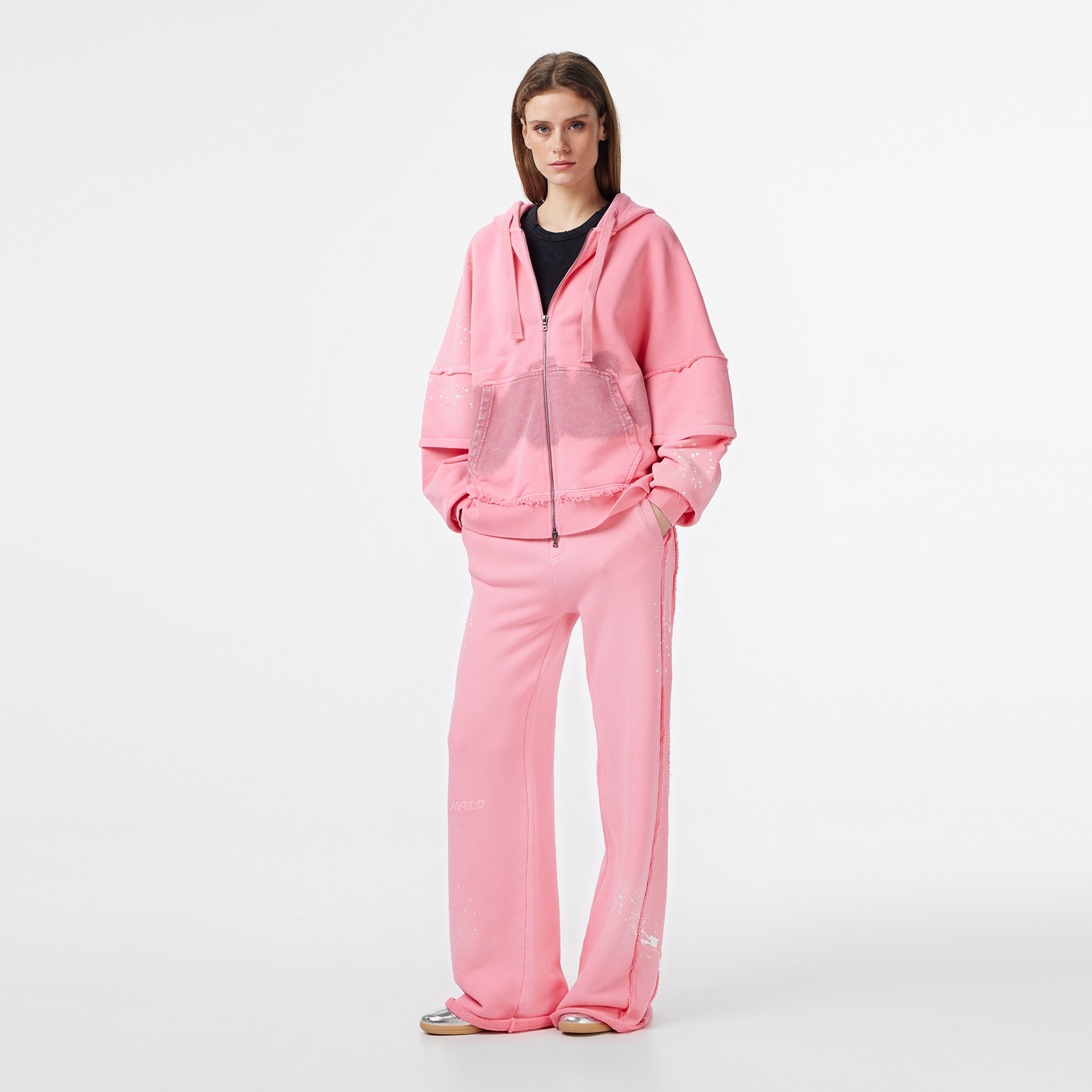 Les Benjamins Regular Fit Kadın Pembe Eşofman Altı