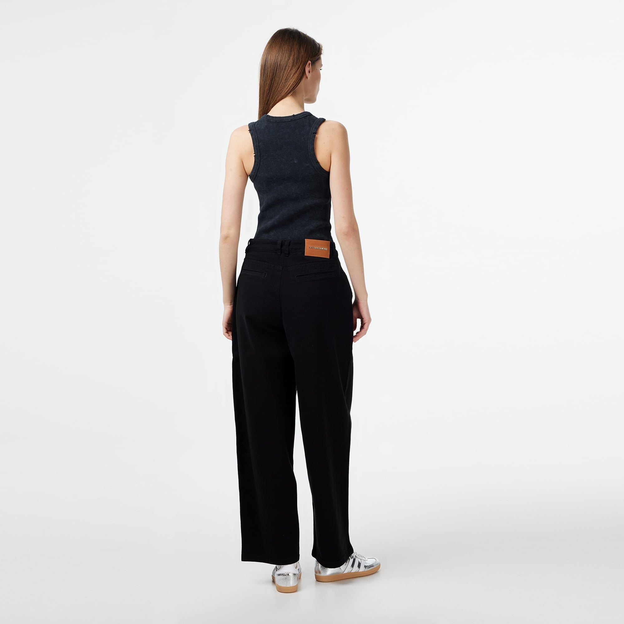 Les Benjamins Regular Fit Kadın Siyah Pantolon