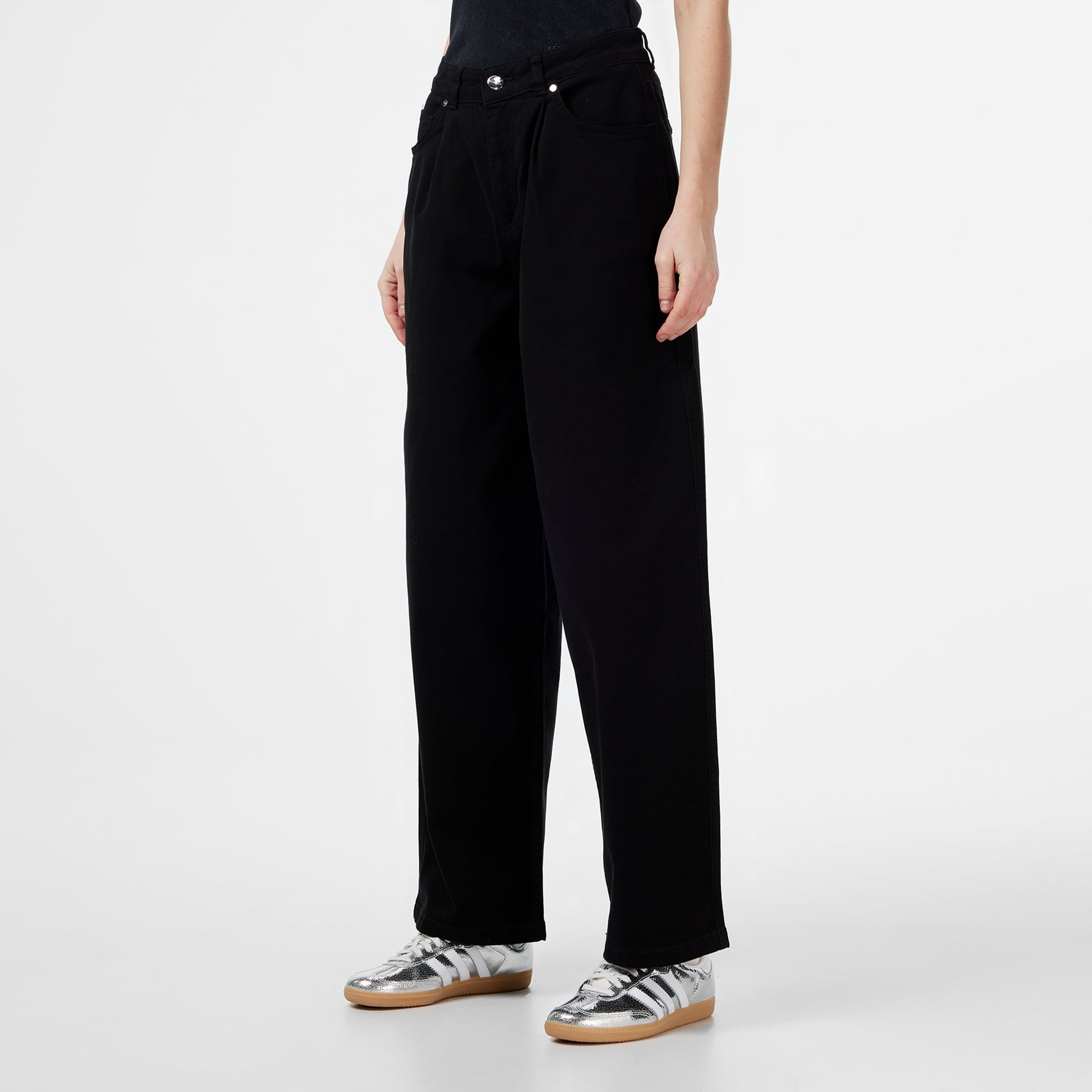 Les Benjamins Regular Fit Kadın Siyah Pantolon