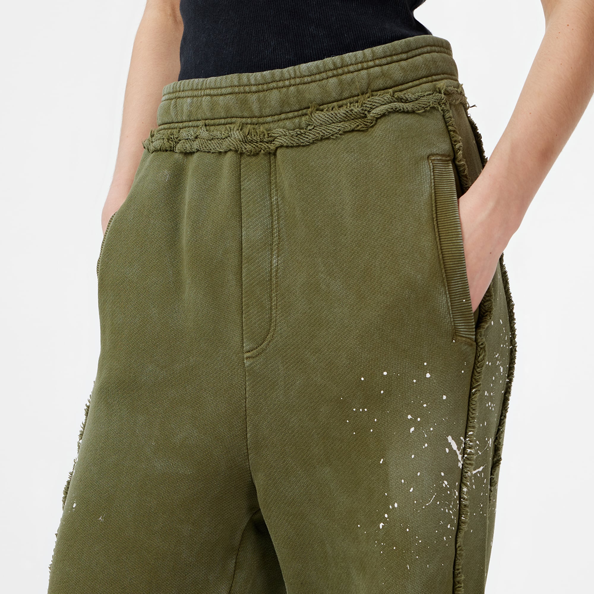 Les Benjamins Regular Fit Kadın Haki Eşofman Altı