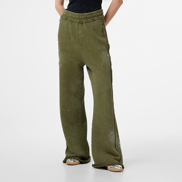  Les Benjamins Regular Fit Kadın Haki Eşofman Altı