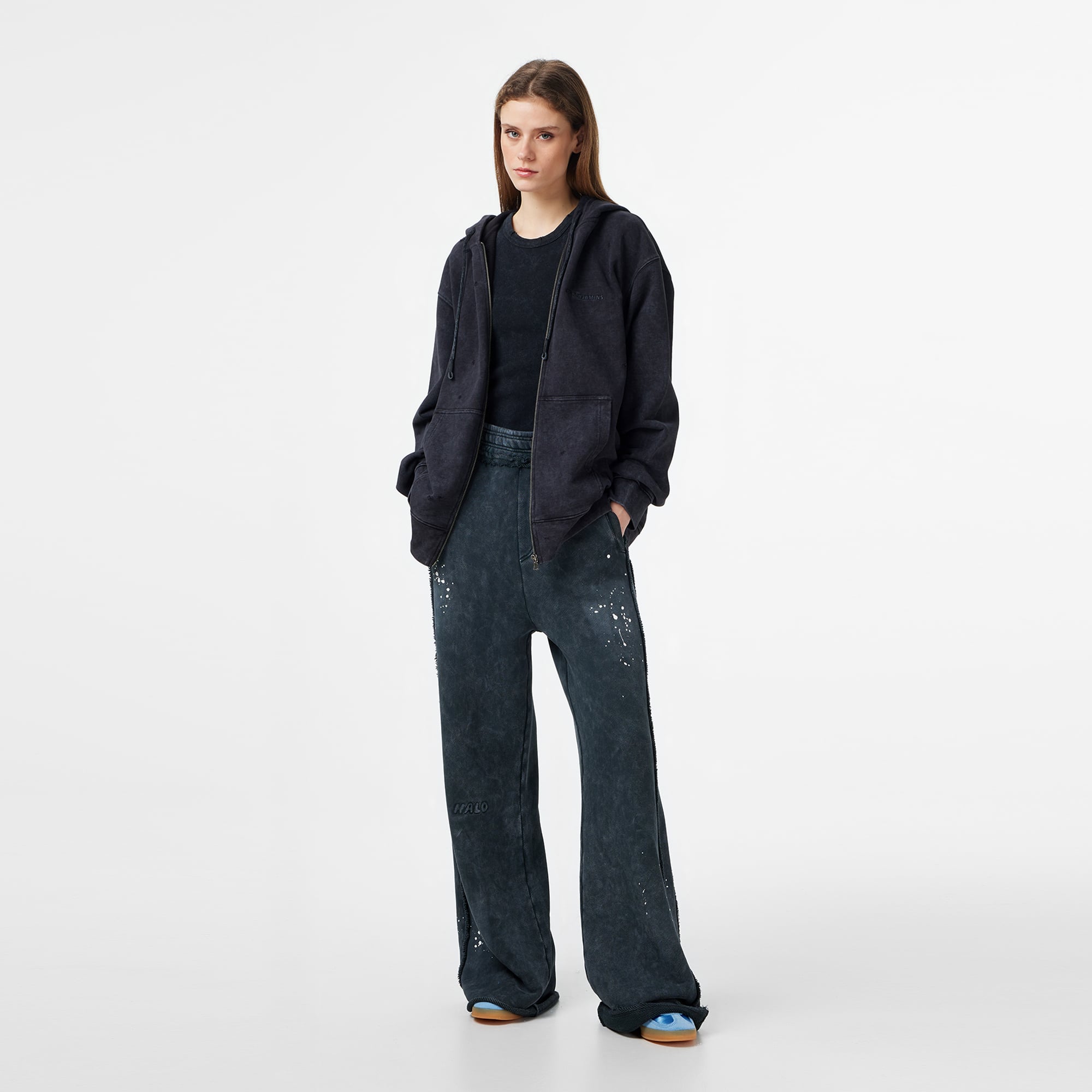 Les Benjamins Regular Fit Kadın Siyah Eşofman Altı