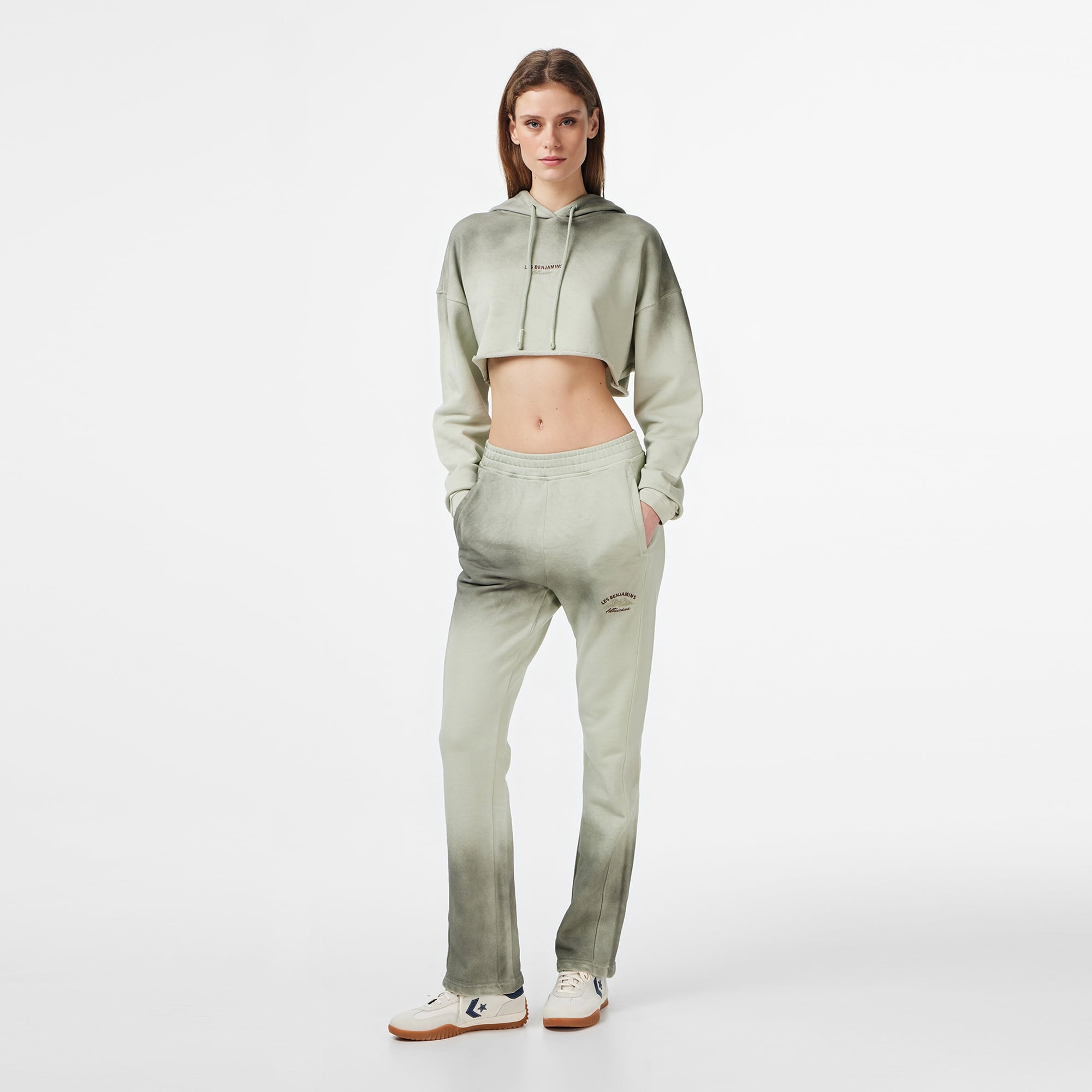 Les Benjamins Regular Fit Kadın Yeşil Eşofman Altı