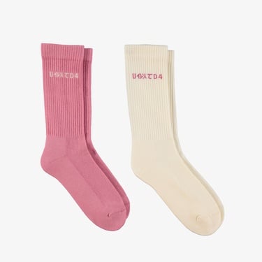  UNITED4 Classic Unisex Krem 2li Çorap