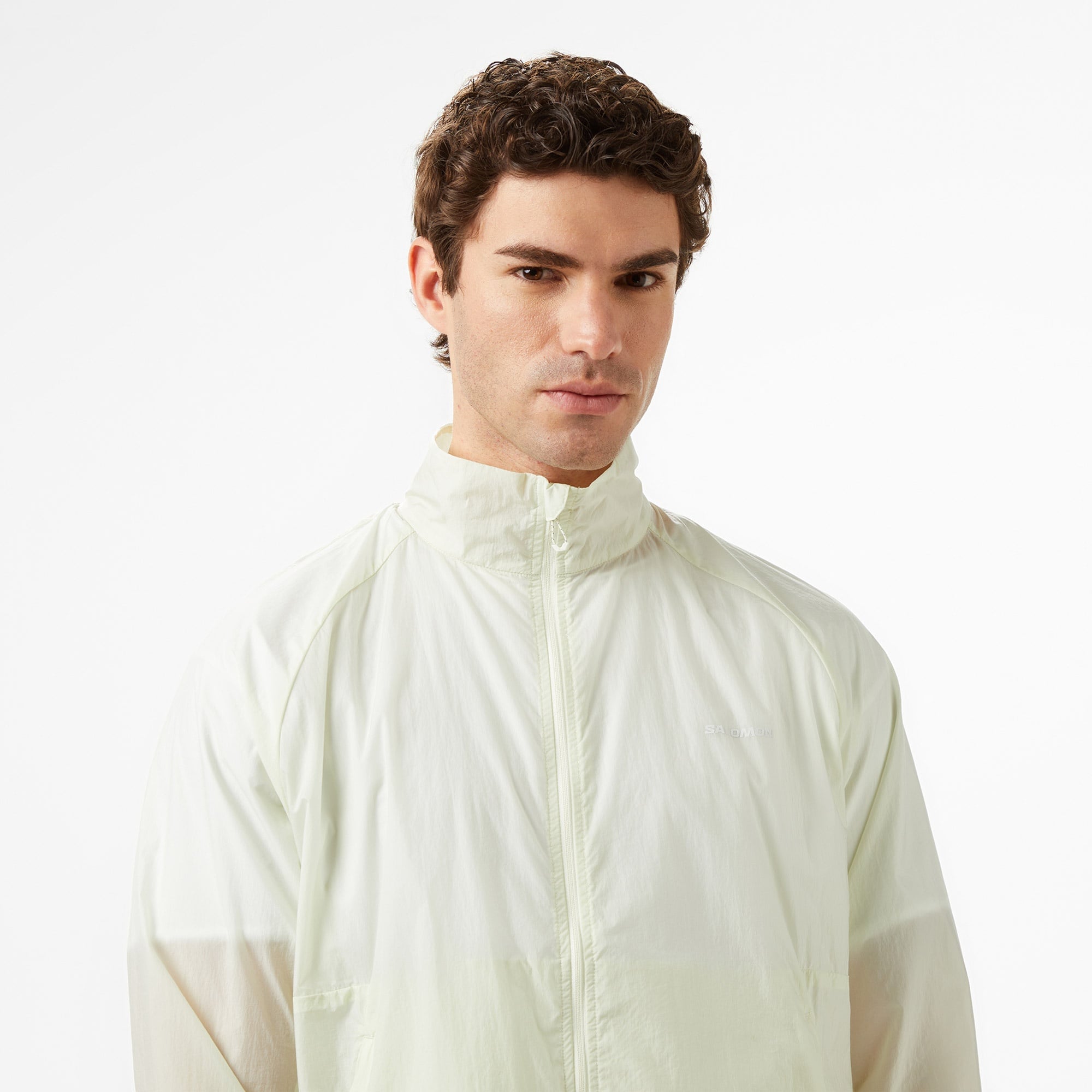 Salomon Shkout Fly Erkek Krem Koşu Yağmurluk