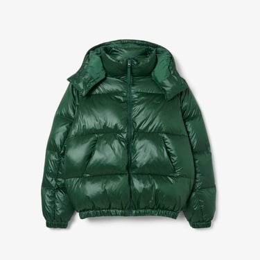  Erkek Relaxed Fit Kapüşonlu Yeşil Mont