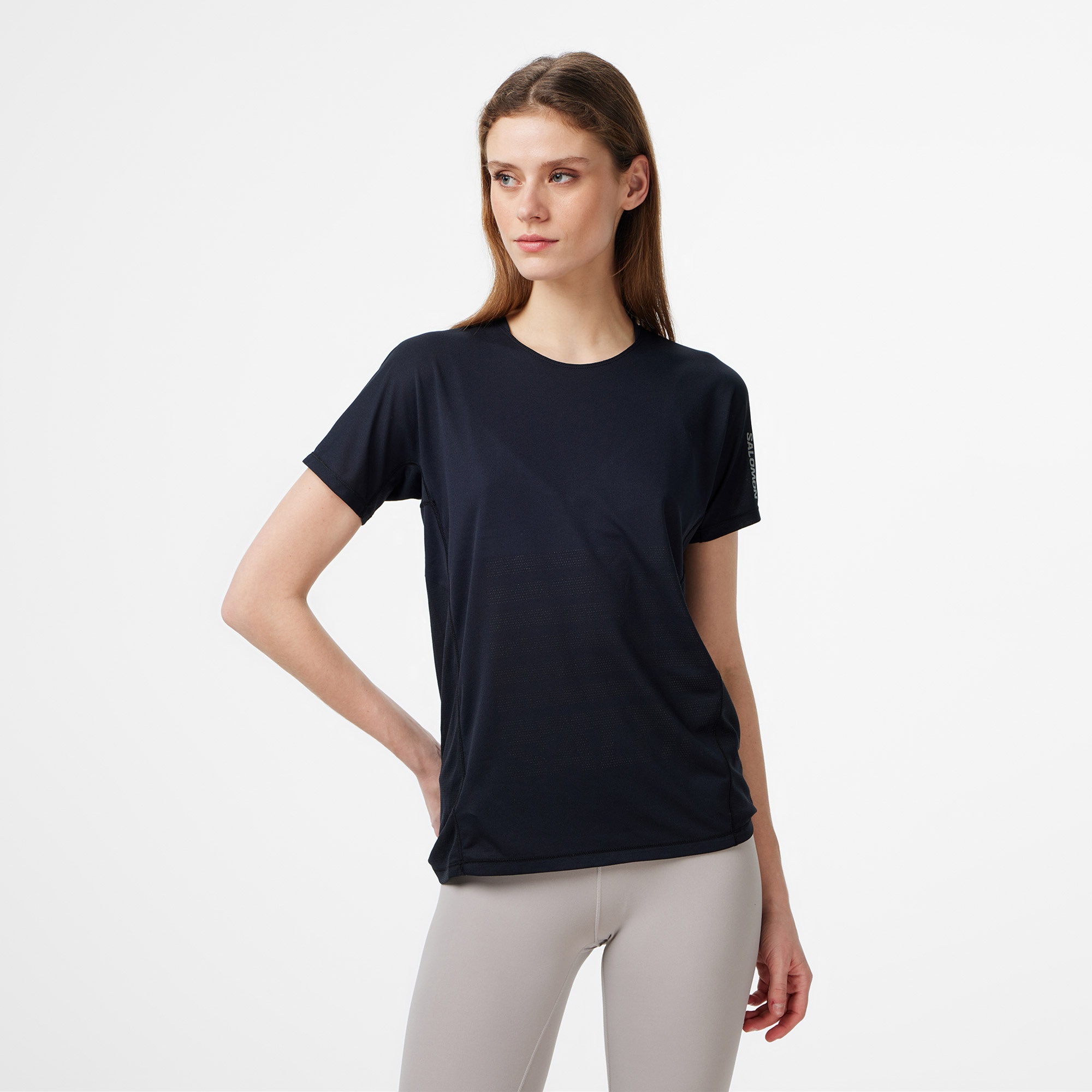 Salomon S/Lab Sense Kadın Siyah Koşu T-Shirt