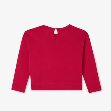  Lacoste Çocuk Uzun Kollu Bisiklet Yaka Baskılı Pembe T-Shirt