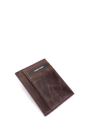  Tamer Tanca Erkek Hakiki Deri Kahverengi Cüzdan