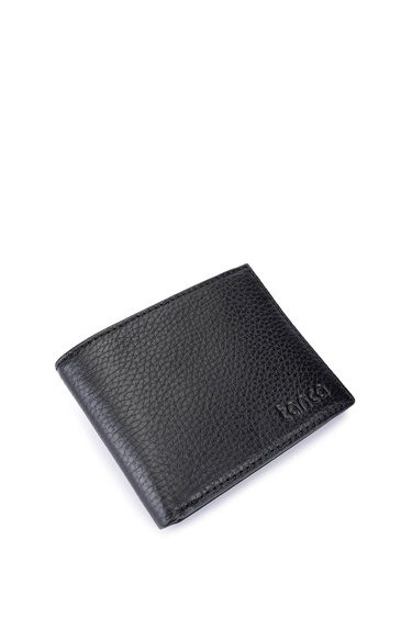  Tamer Tanca Erkek Hakiki Deri Siyah Floter Cüzdan