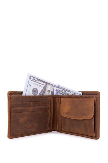  Tamer Tanca Erkek Hakiki Deri Taba Crazy Cüzdan