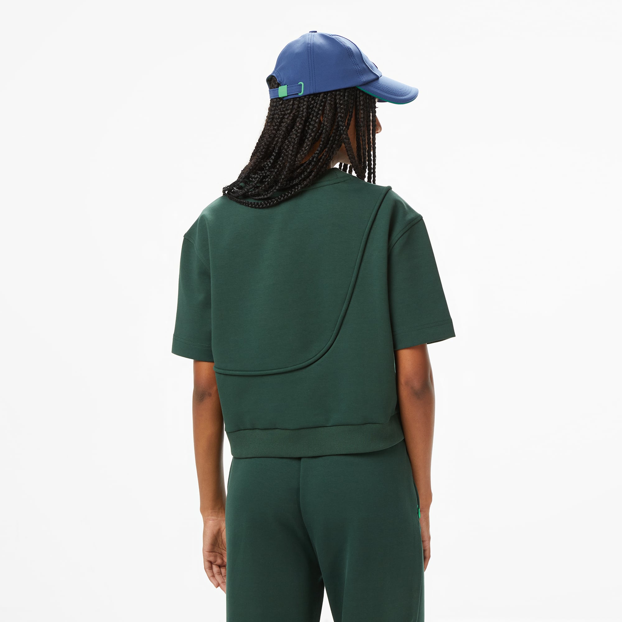  Lacoste x House of SuperStep Loose Fit Kadın Yeşil T-Shirt