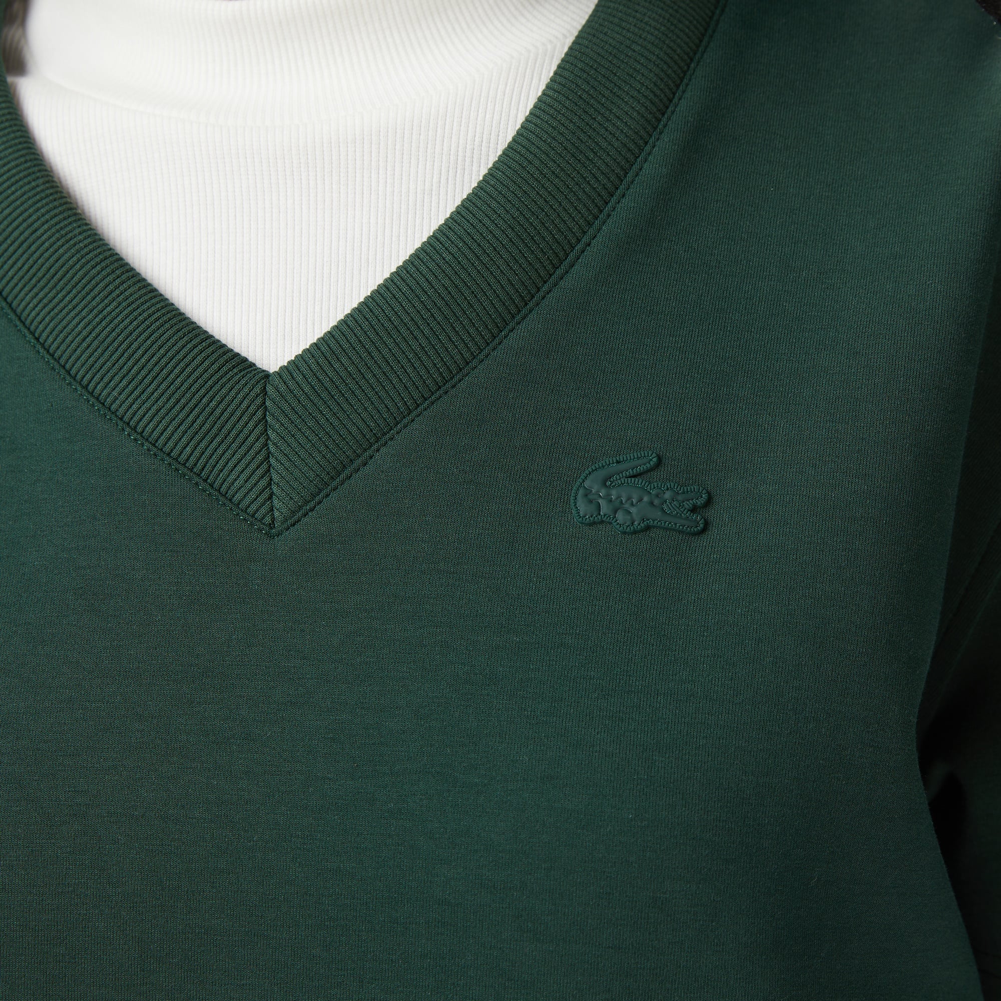 Lacoste x House of SuperStep Loose Fit Kadın Yeşil T-Shirt