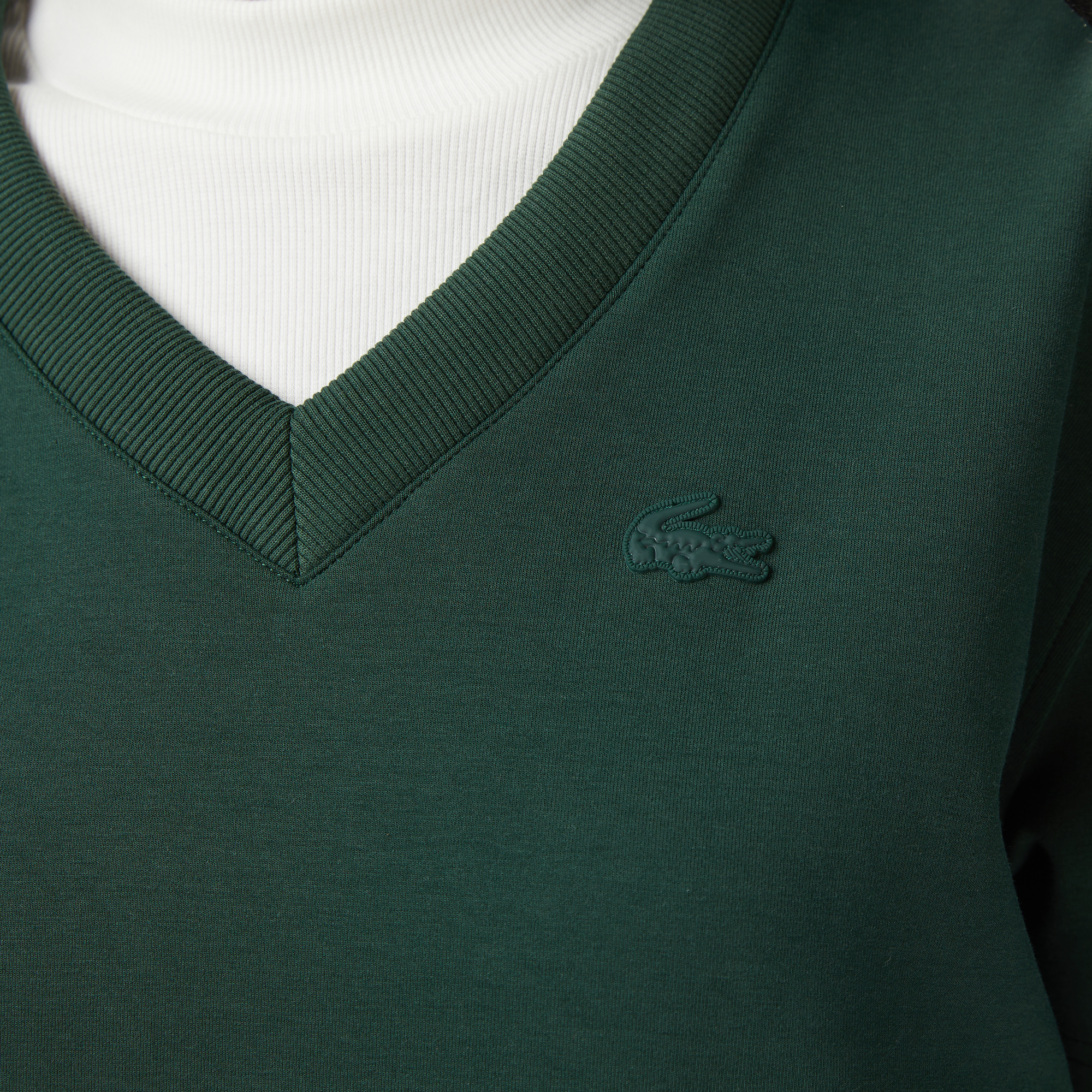  Lacoste x House of SuperStep Loose Fit Kadın Yeşil T-Shirt