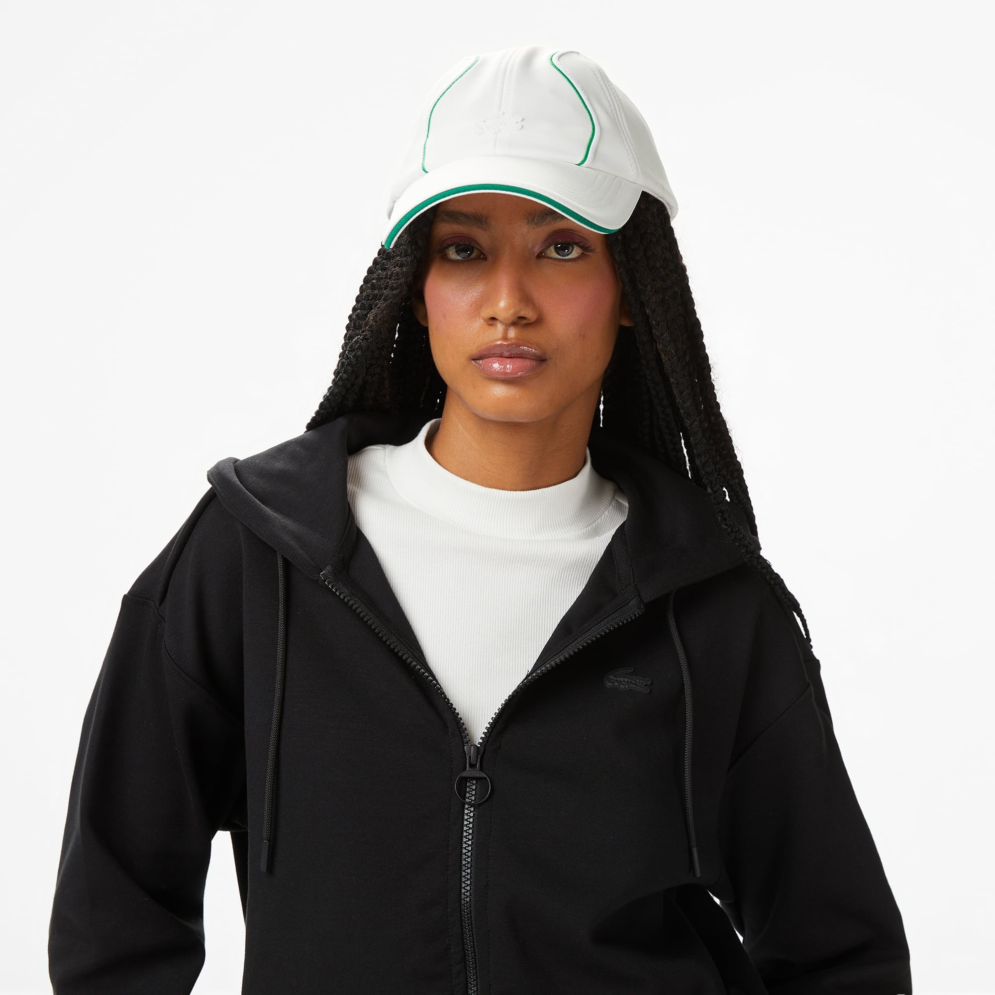 Lacoste x House of SuperStep Regular Fit Kadın Siyah Sweatshirt