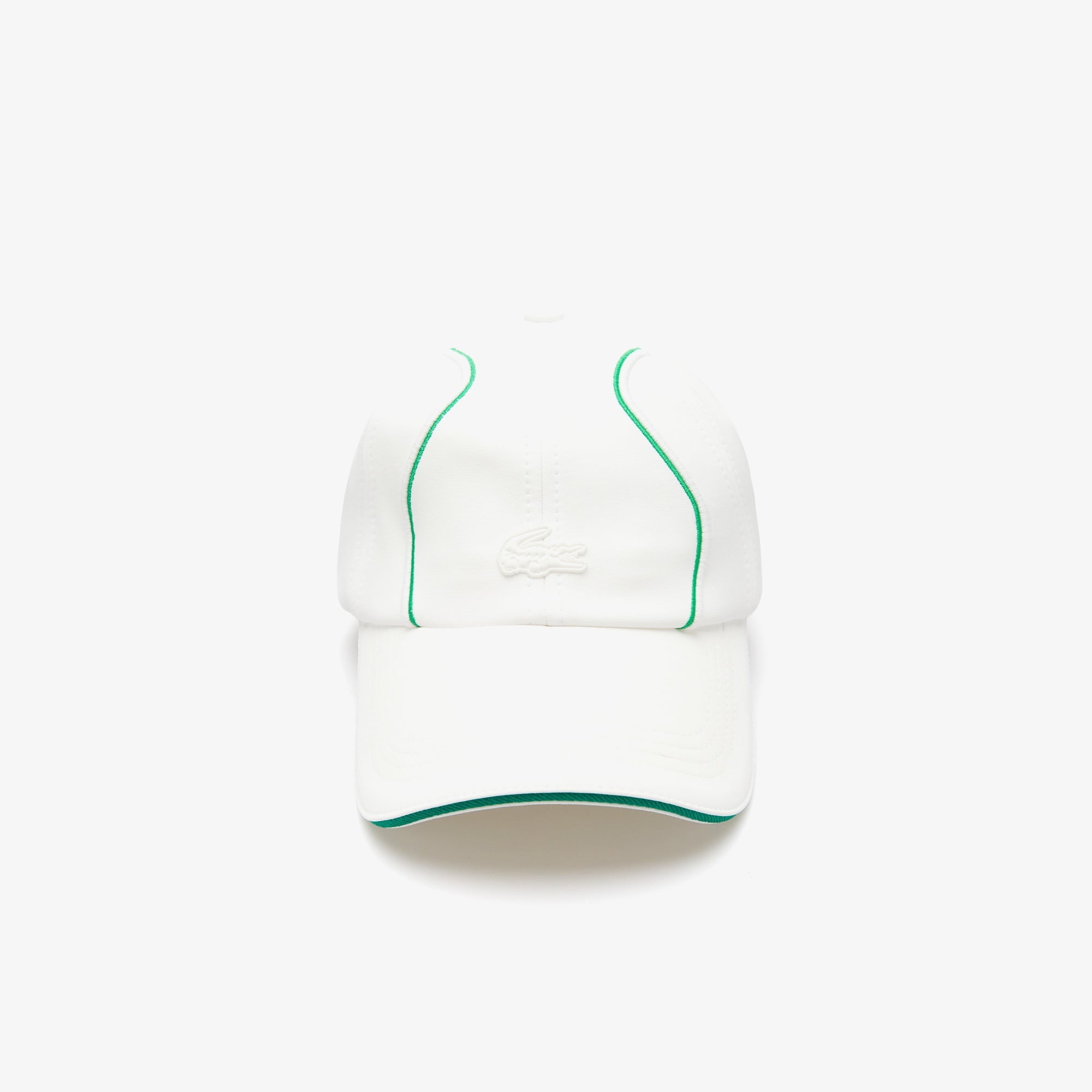 Lacoste x House of SuperStep Baskılı Unisex Beyaz Şapka