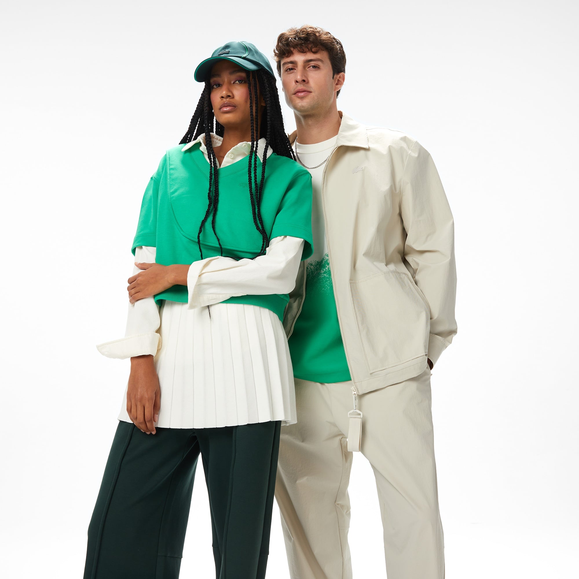 Lacoste x House of SuperStep Slim Fit Erkek Bej Pantolon