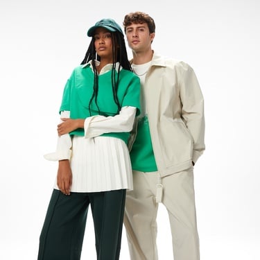  Lacoste x House of SuperStep Slim Fit Erkek Bej Pantolon