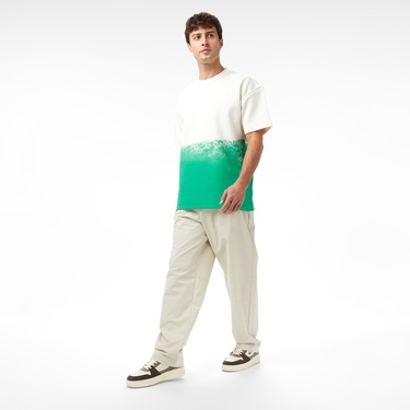  Lacoste x House of SuperStep Slim Fit Erkek Bej Pantolon