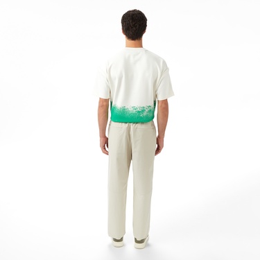  Lacoste x House of SuperStep Slim Fit Erkek Bej Pantolon