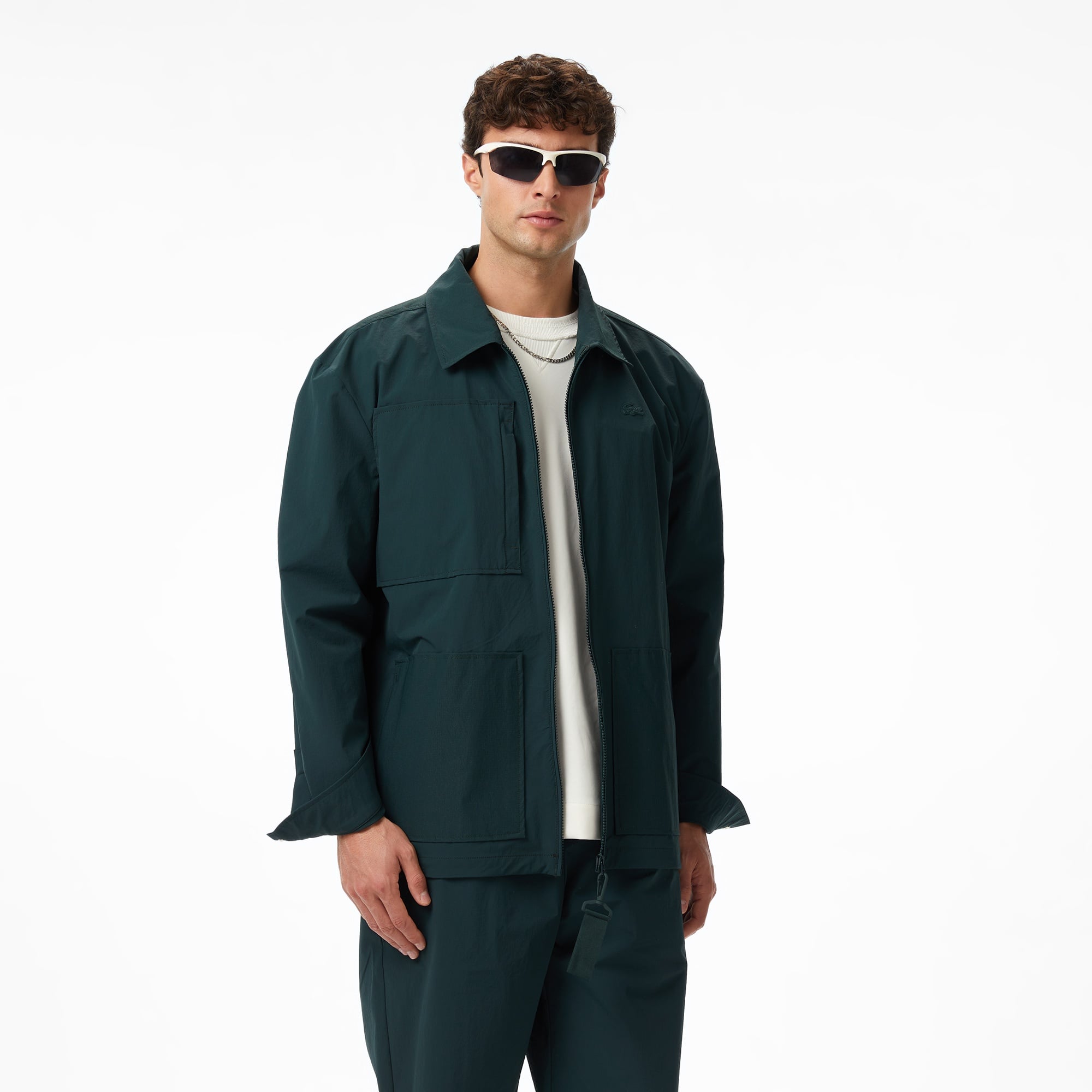 Lacoste x House of SuperStep Regular Fit Erkek Yeşil Ceket