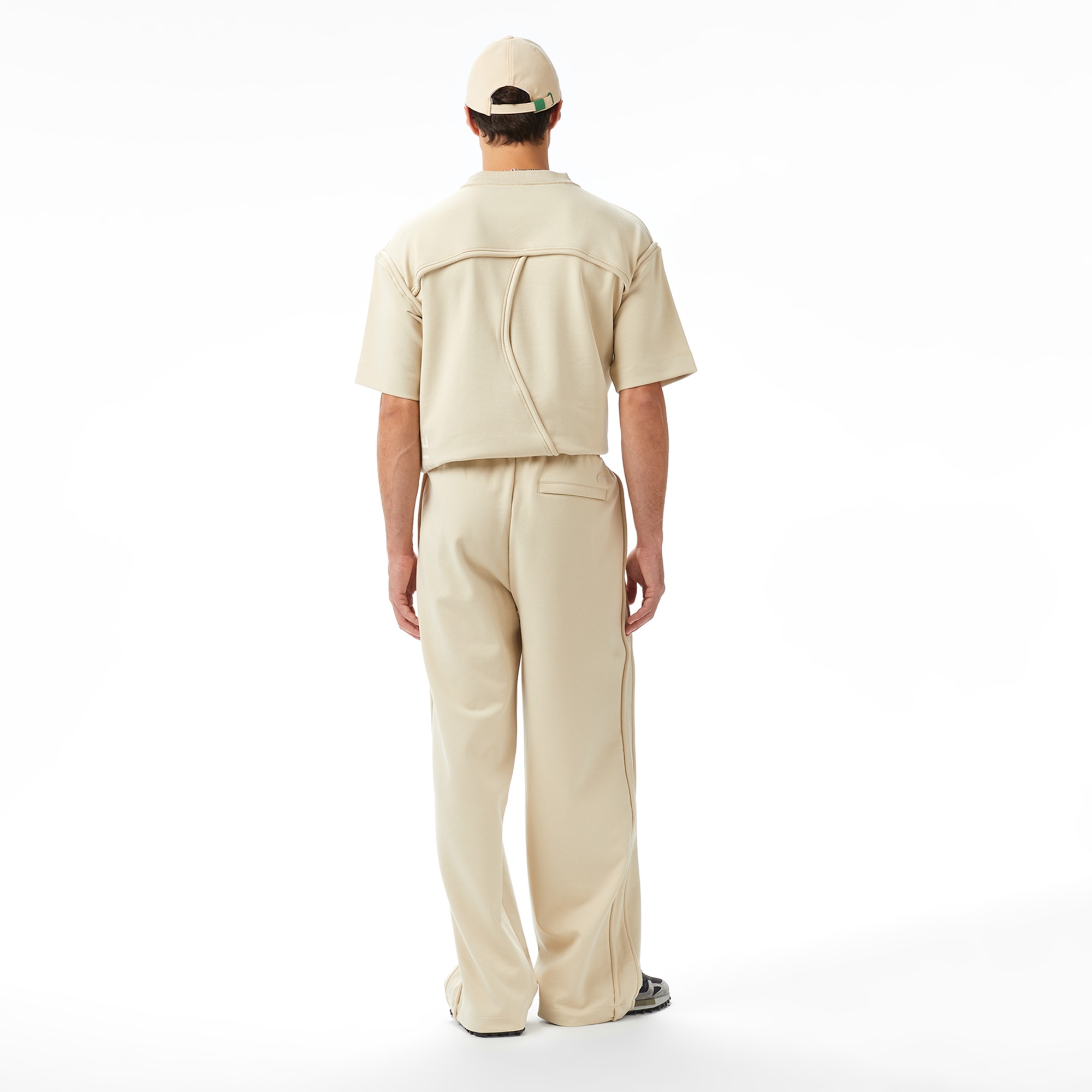 Lacoste x House of SuperStep Relaxed Fit Erkek Bej Eşofman Altı