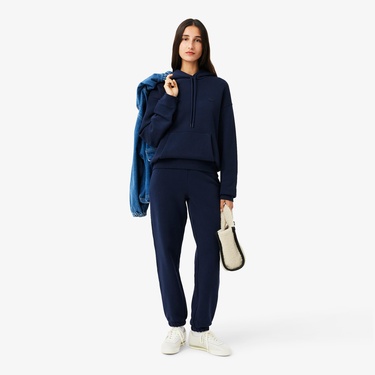 Lacoste Fleece Unisex Lacivert Eşofman Altı
