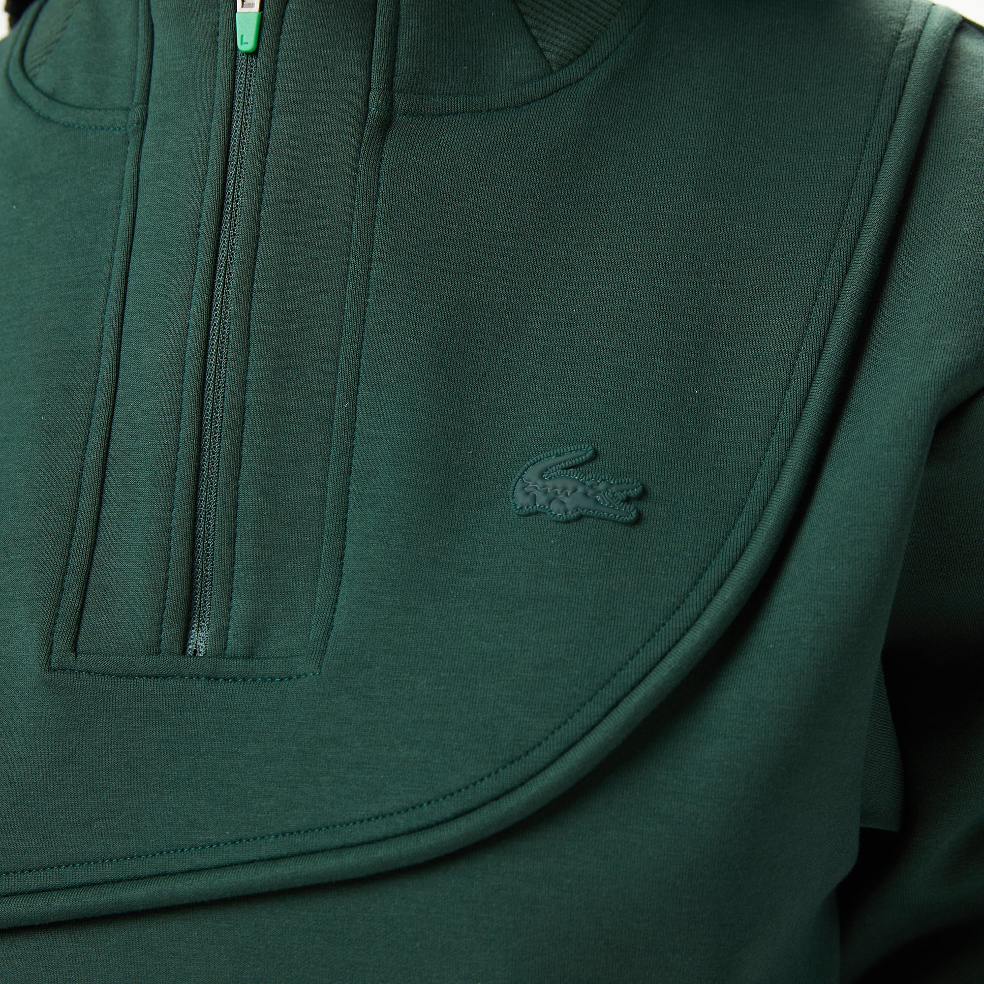 Lacoste x House of SuperStep Bisiklet Yaka Kadın Yeşil Sweatshirt