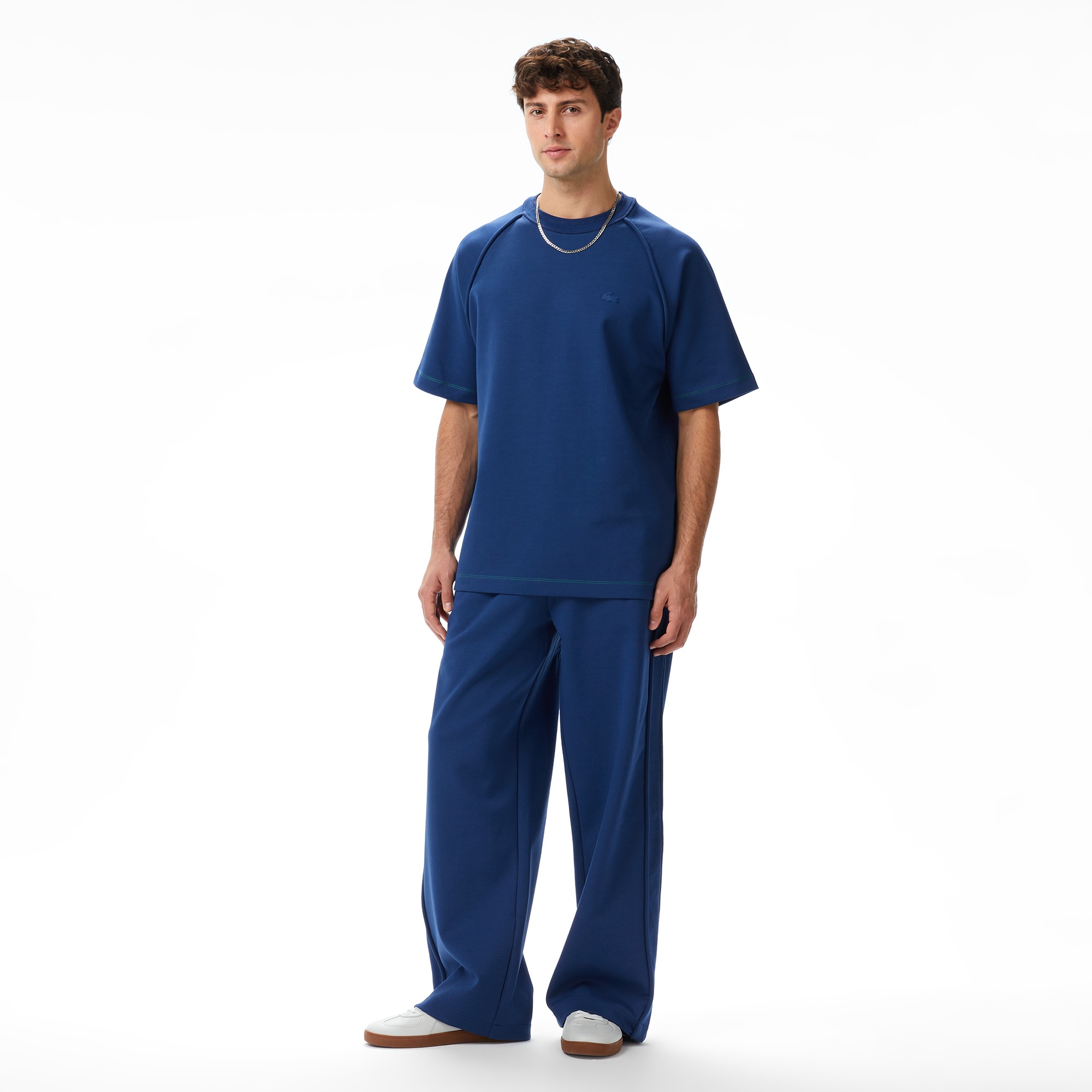 Lacoste x House of SuperStep Relaxed Fit Erkek Mavi Eşofman Altı