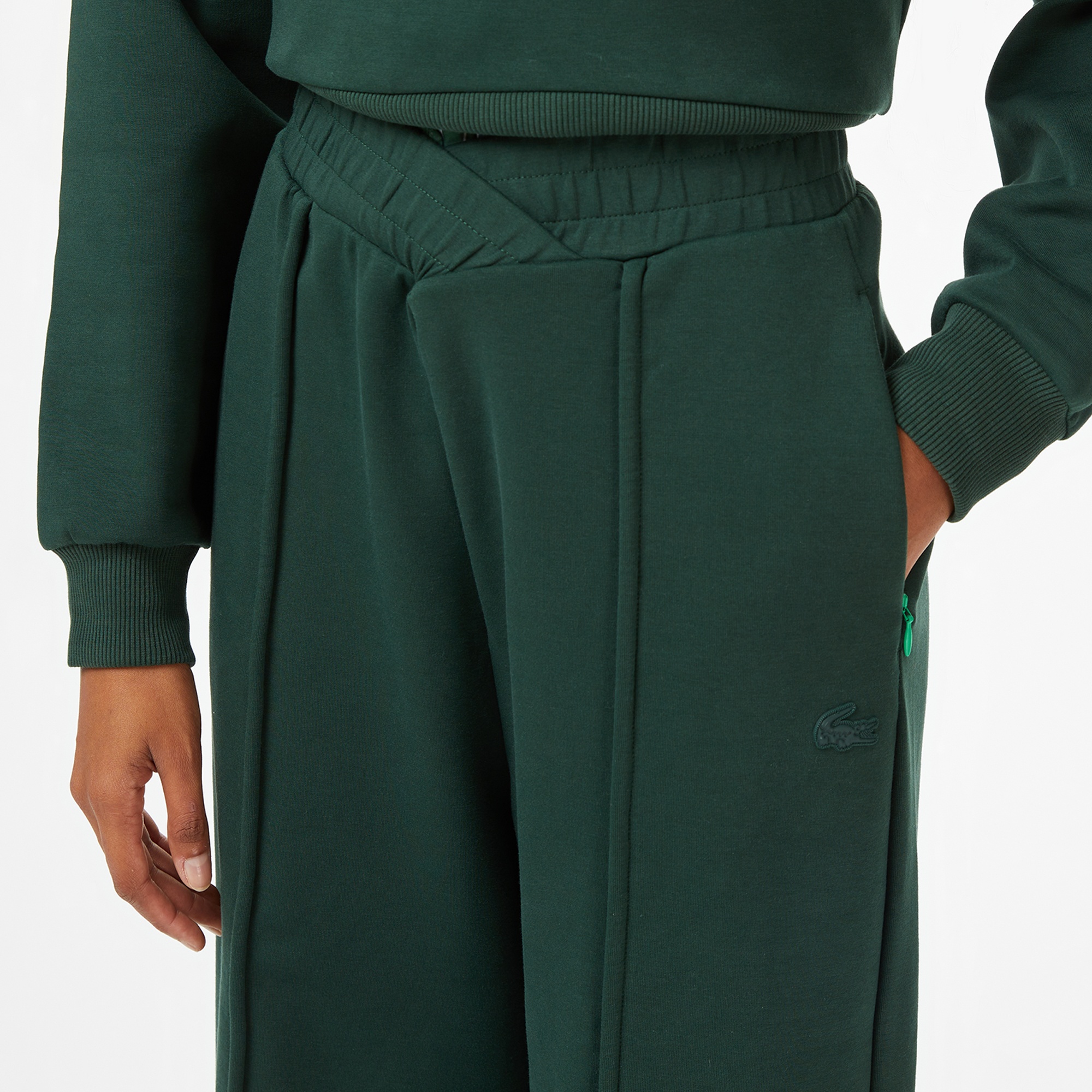 Lacoste x House of SuperStep Relaxed Fit Kadın Yeşil Eşofman Altı