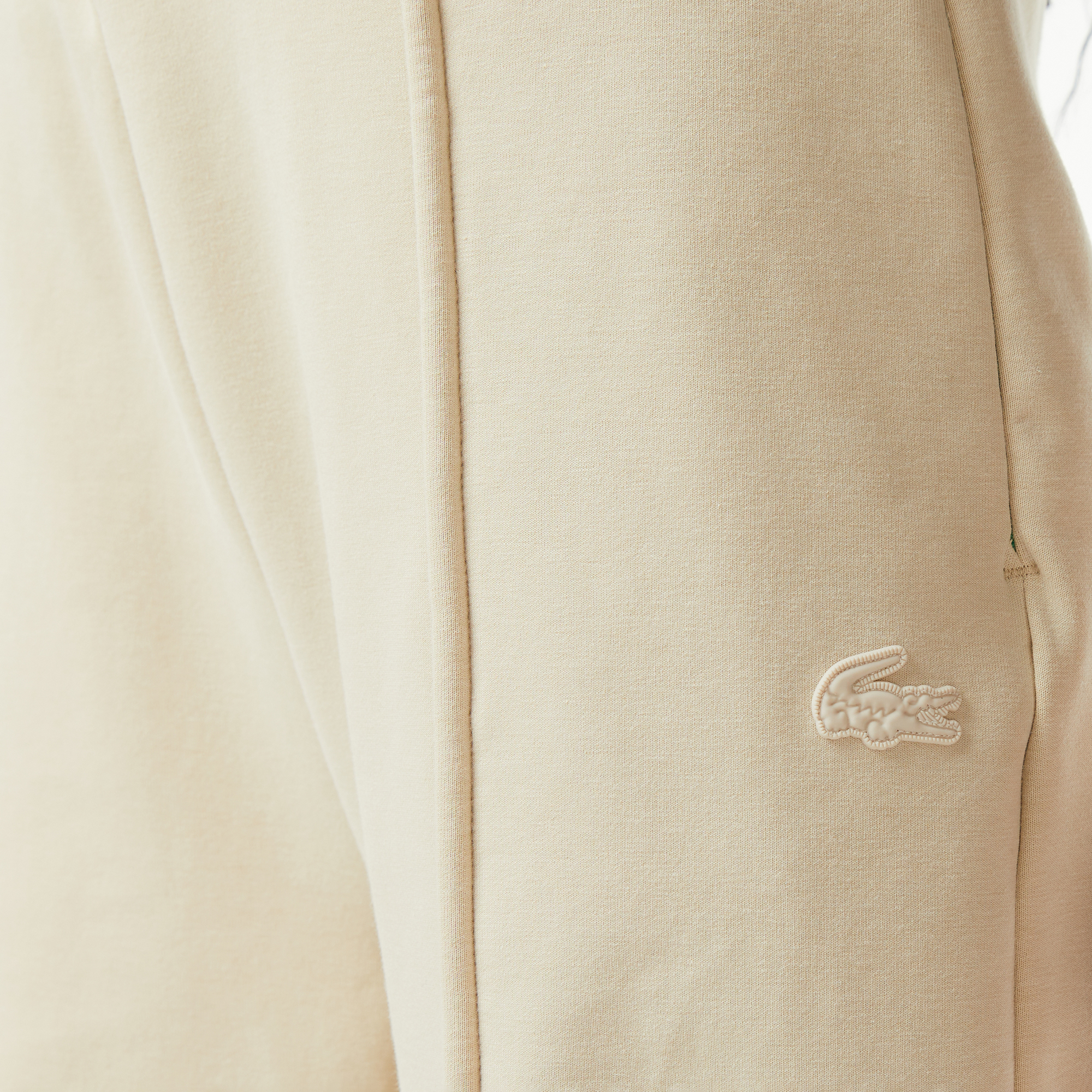  Lacoste x House of SuperStep Relaxed Fit Kadın Bej Eşofman Altı