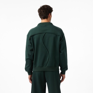  Lacoste x House of SuperStep Sport Erkek Yeşil Sweatshirt