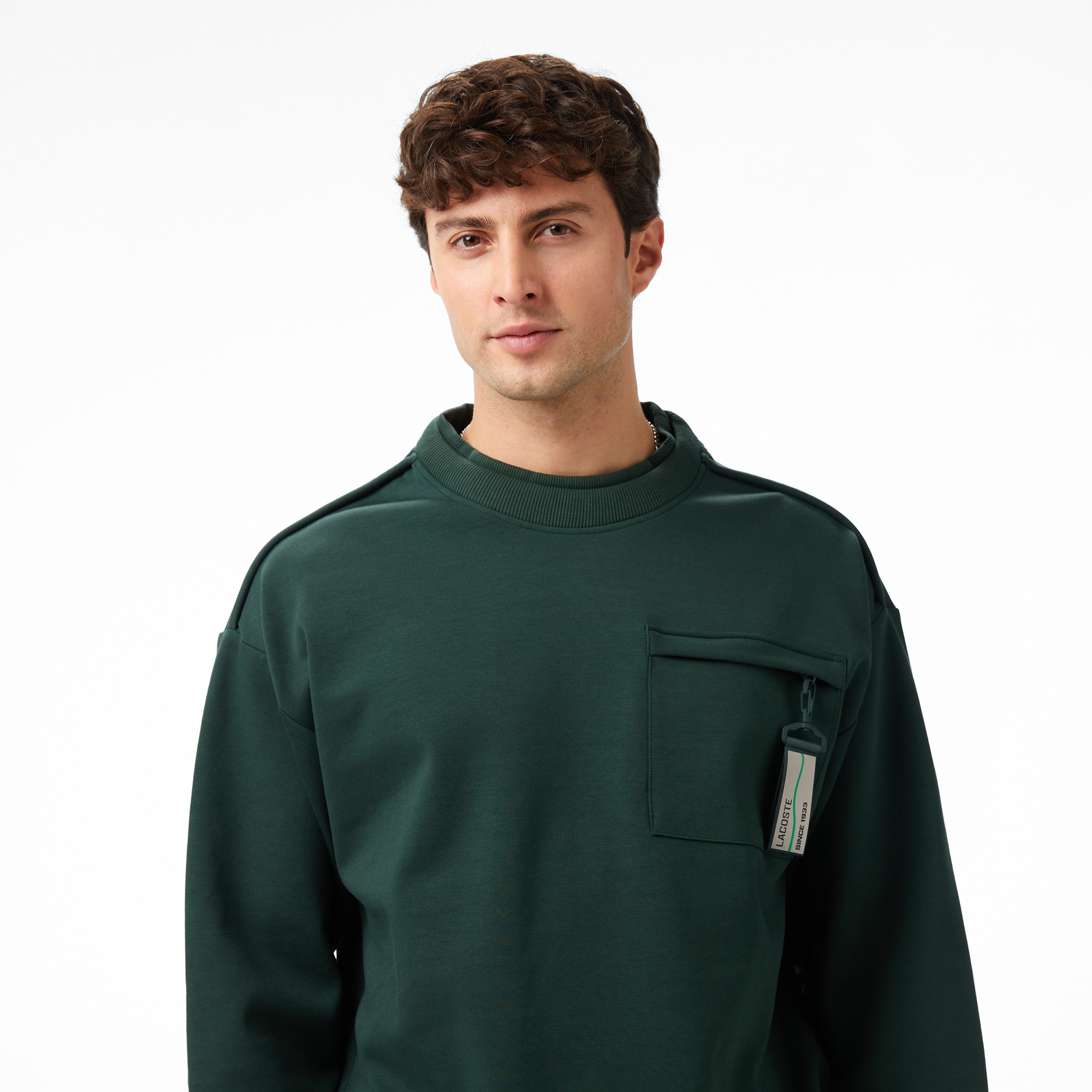Lacoste x House of SuperStep Sport Erkek Yeşil Sweatshirt