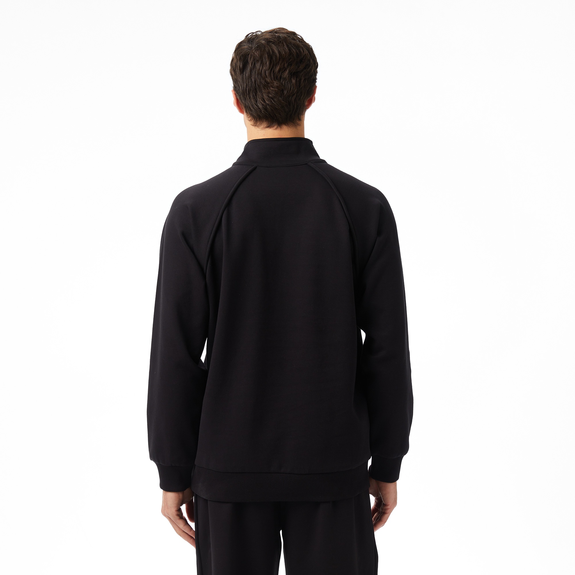 Lacoste x House of SuperStep Relaxed Fit Erkek Siyah Sweatshirt