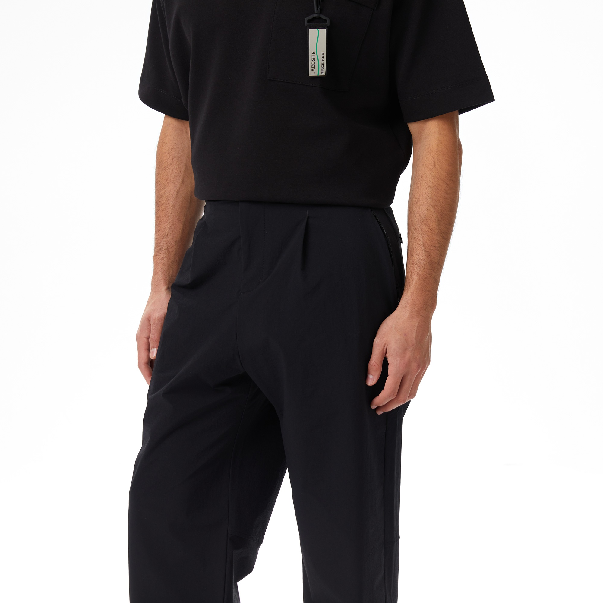 Lacoste x House of SuperStep Slim Fit Erkek Siyah Pantolon