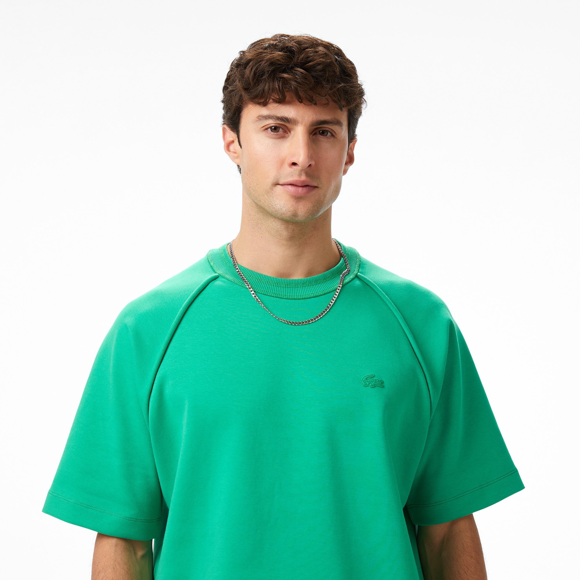 Lacoste x House of SuperStep Loose Fit Erkek Yeşil T-Shirt