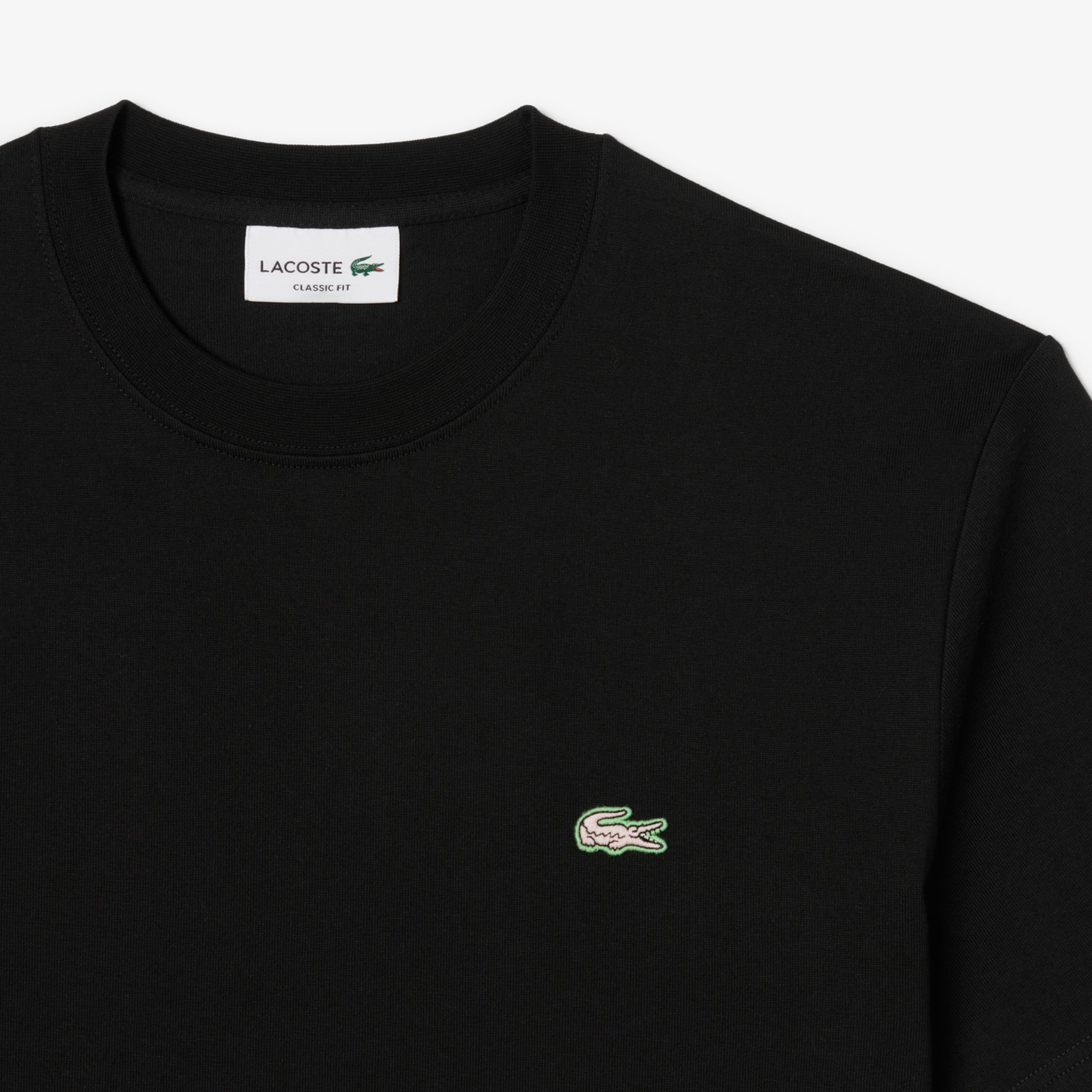 Lacoste Tennis Heritage Multi Print Erkek Siyah T-Shirt