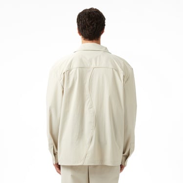  Lacoste x House of SuperStep Regular Fit Erkek Bej Ceket