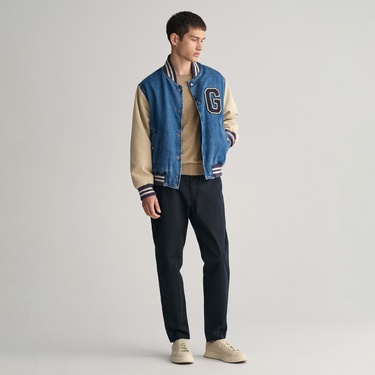  GANT Erkek Siyah Regular Fit Chino Pantolon