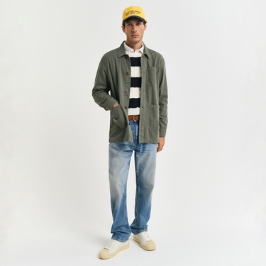  GANT Erkek Yeşil Regular Fit Klasik Yaka Gömlek