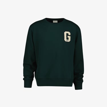 GANT Erkek Yeşil Regular Fit Bisiklet Yaka Logolu Sweatshirt