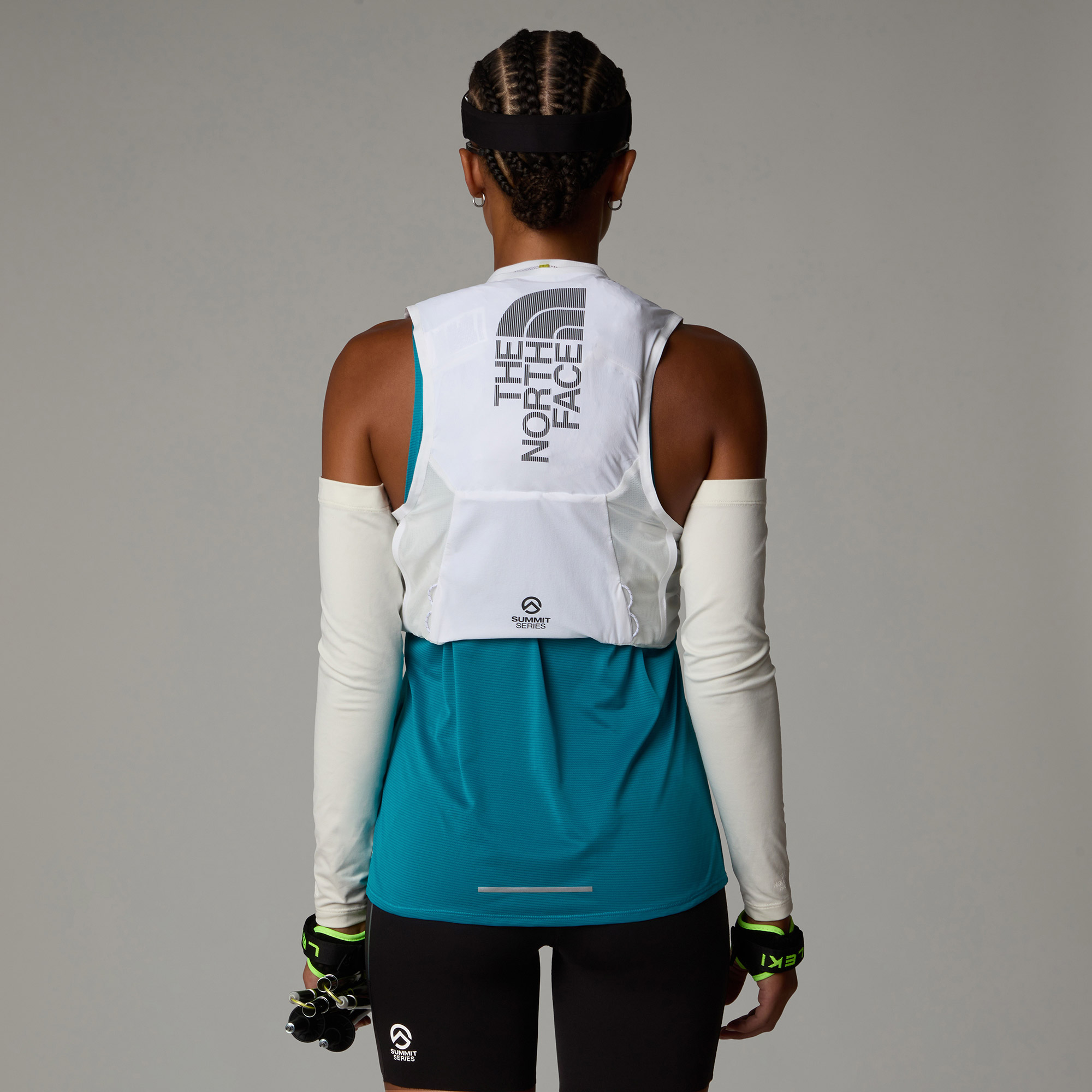 The North Face Summit Run Vest 5 Unisex Beyaz Koşu Yeleği