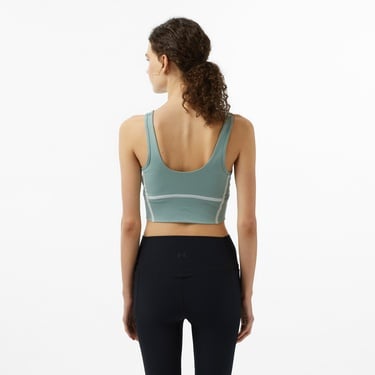  Under Armour Meridian Piped Crop Kadın Yeşil Koşu Atlet