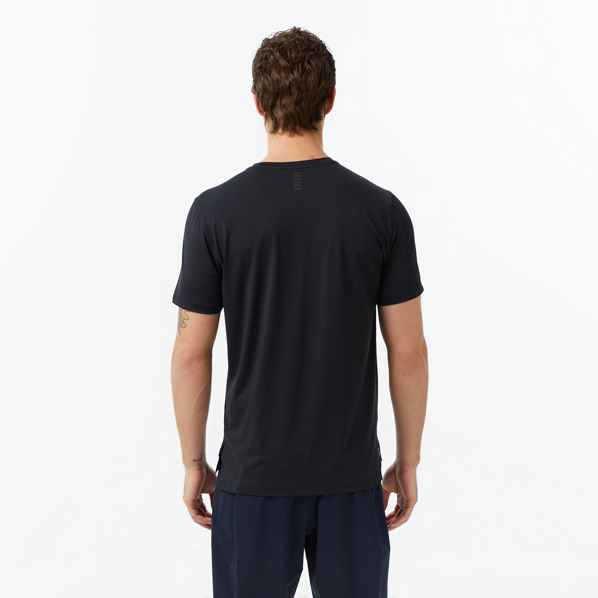 Under Armour Launch Elite Shortsleeve Erkek Siyah Koşu T-Shirt